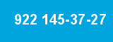 922 145-37-27 922 145-37-27